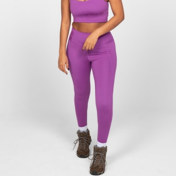 girlfriend collective Pants - Girlfriend Collective Wildflower 7/8 Legging Small